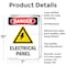 Signmission Electrical Panel Danger Sign, Aluminum, 7in W x 10in L, 2PK OS-2PACK-DS-A-710-V-2213 - alternate 4